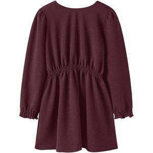 Jerseyjurken - Glitter Jurk - Zware Jersey - Lange Mouwen - Ronde Hals