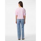 Top - Ronde Hals - Korte Ballonmouwen - Regular Fit