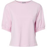 Top - Ronde Hals - Korte Ballonmouwen - Regular Fit