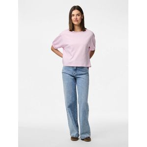 Top - Ronde Hals - Korte Ballonmouwen - Regular Fit