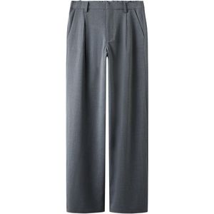 Broek met Wijde Pijpen - Regular Fit - Voorzakken - Plooien