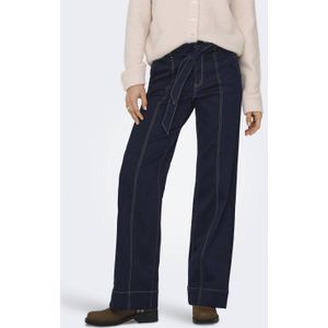ONLY - ONLROYAL - Jeans - Donkerblauw - High Waist Wide Leg