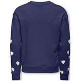 KIDS ONLY GIRL - Sweater - Donkerblauw - Met Hartjes