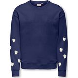 KIDS ONLY GIRL - Sweater - Donkerblauw - Met Hartjes