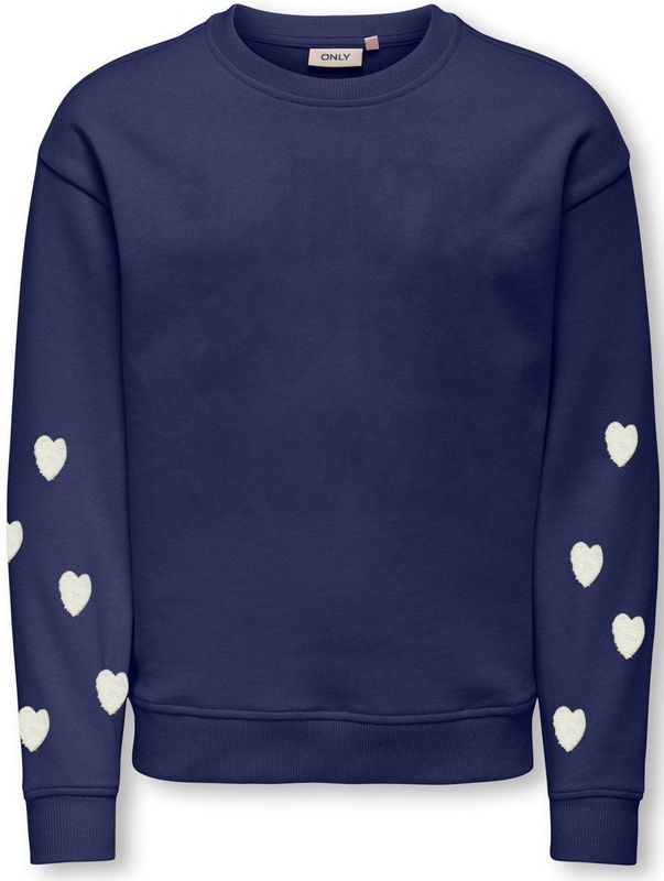 KIDS ONLY GIRL - Sweater - Donkerblauw - Met Hartjes