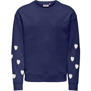 KIDS ONLY GIRL - Sweater - Donkerblauw - Met Hartjes