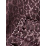 Mom-fit Broek - Panterprint - Zacht - Verstelbare Taille - Twill