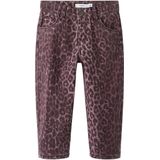 Mom-fit Broek - Panterprint - Zacht - Verstelbare Taille - Twill
