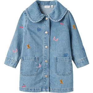 NAME IT MINI denim blousejurk light blue denim