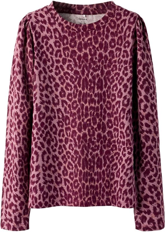 NAME IT - Shirt - Bessen - Dierenprint - Lange Mouw