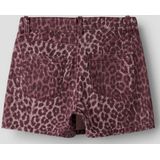 Panterprint Skort - Twill - Short - Mid-waist - Regular Fit