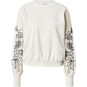 Only - Onlbrooke O-neck Detail Swt Noo - Trui - Birch/black - Dames