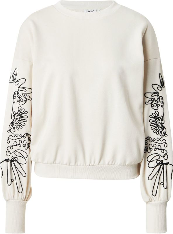 Only - Onlbrooke O-neck Detail Swt Noo - Trui - Birch/black - Dames