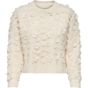 Only - Hua Life Flow Detail Sweater - Off White - Dames