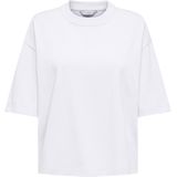 Only - Onllara Boxy Tee - T-shirt - Wit - Dames