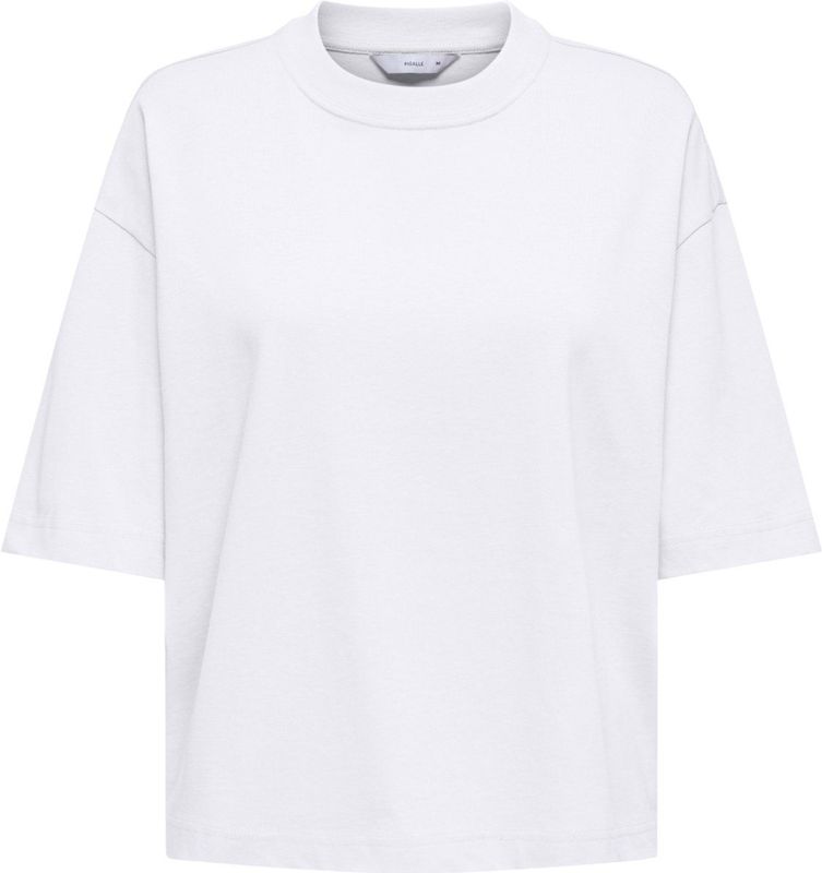 Only - Onllara Boxy Tee - T-shirt - Wit - Dames