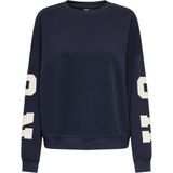 Only - Onlsweat Back/sleeve Print Swt 15356793 - Sweater - Night Sky/Birch Hous