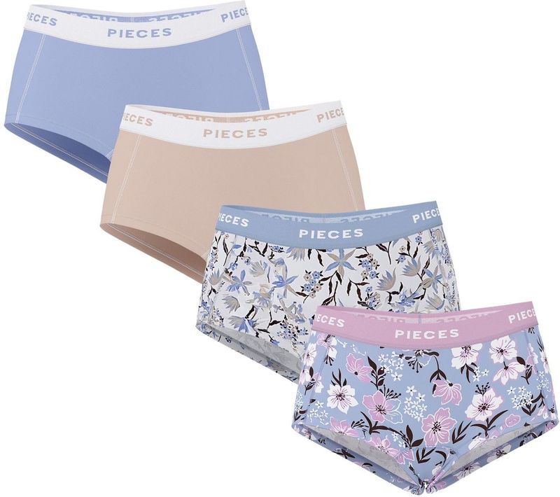 Pclogo - Boxershorts - 4-pack - Elastische Tailleband - Gemaakt met Biologisch Katoen