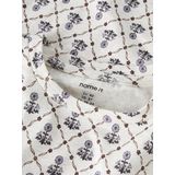 NAME IT - NMFNIKALA - Shirt - Chocoladebruin - Lange Mouwen - Bloemenprint