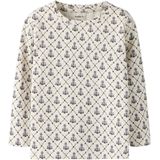 NAME IT - NMFNIKALA - Shirt - Chocoladebruin - Lange Mouwen - Bloemenprint