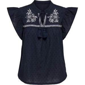 Jacqueline de Yong - Jdykaya S/l Embroidery Top - Night Sky - Dames Blousetop