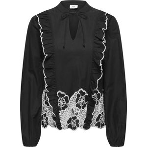 Jacqueline de Yong - Jdyholly - Blouse - Zwart - Lange Mouwen