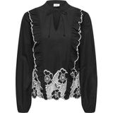 Jacqueline de Yong - Jdyholly - Blouse - Zwart - Lange Mouwen