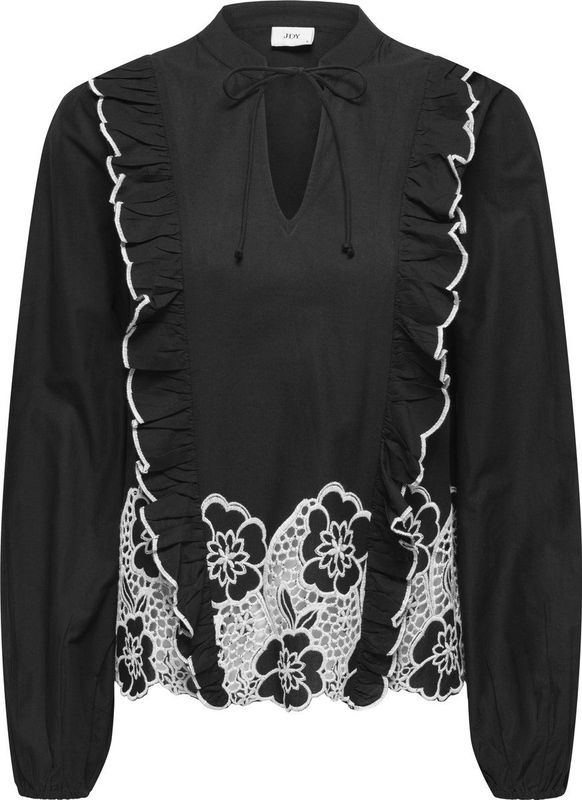 Jacqueline de Yong - Jdyholly - Blouse - Zwart - Lange Mouwen