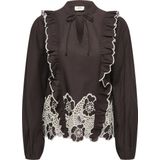 Jacqueline de Yong - Jdyholly - Blouse - Bruin - Lange Mouwen