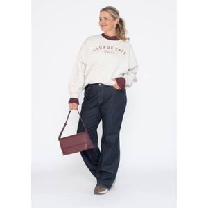 VERO MODA CURVE - Sweater - Beige/Grijs Melange - Oversized Fit