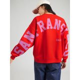 PIECES - PCFANY - Sweatshirt - Lavendel/Rood - Wijde Pasvorm - Lange Mouw