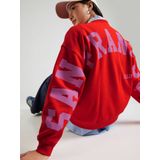 PIECES - PCFANY - Sweatshirt - Lavendel/Rood - Wijde Pasvorm - Lange Mouw