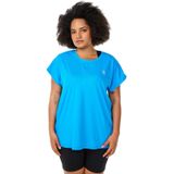 ACTIVE By Zizzi - Sport T-shirt - Blauw - Plus Size
