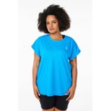ACTIVE By Zizzi - Sport T-shirt - Blauw - Plus Size