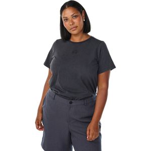 Zizzi - T-shirt - Grijs Melange - Katoen