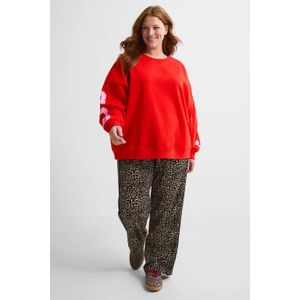 PIECES - Curve - Sweater - Rood