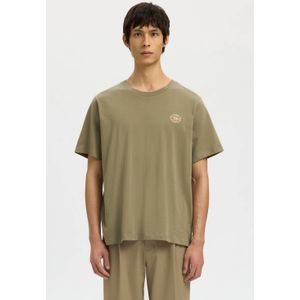 SELECTED HOMME - Regular T-shirt - Olijfgroen