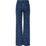 PIECES - High Waist Wide Leg - Jeans - Blauw