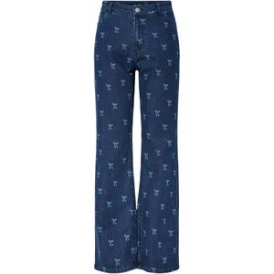 PIECES - High Waist Wide Leg - Jeans - Blauw