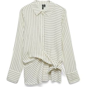 VERO MODA - Blouse - Ecru - Krijtstreep met Lurex
