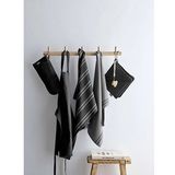 Södahl - Soft Theedoek - Black - 2 Stuks - 100% Katoen