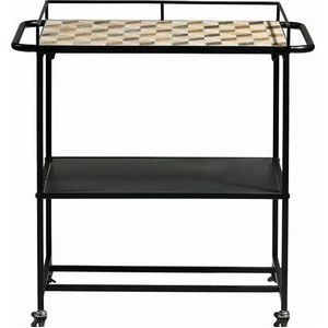 Keukentrolley Villa Collection met Stenen Plaat Black