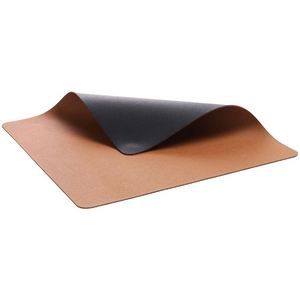 Bitz® 15155 Placemats 4 stuks Leatherlook Tweezijdig - Zwart en Bruin