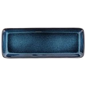 BITZ Serveerschaal rechthoekig 38 x 14 x 3,5 cm Zwart/Donkerblauw