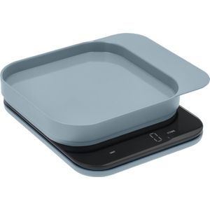 Rosti - Mensura Keukenweegschaal - Dusty Blue - Materiaal ABS - 300 ml Inhoud - LED Display