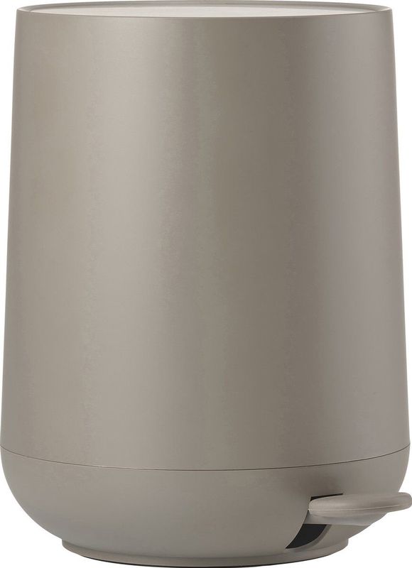 Zone Denmark Nova Pedaalemmer Dia 5 liter Taupe prullenbak ABS kunststof badkamer keuken toilet taupe