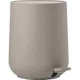 Zone Denmark Nova Pedaalemmer Dia x 3 liter Taupe prullenbak ABS kunststof badkamer keuken toilet