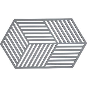 Zone Denmark - Hexagon Onderzetter - Cool Grey - Siliconen - 24 cm
