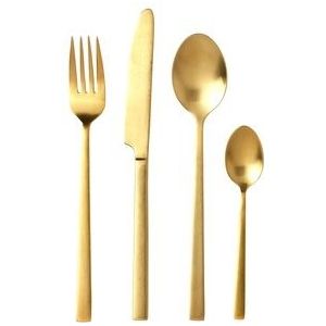 Bitz® 130120 Bestekset 4 persoons 16-delig - Mat Goud