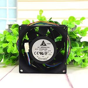 PFC0812DE 8CM 12V 1.86A 8038 4-wire PWM high-pressure violent booster fan